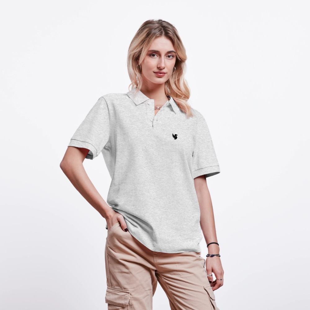 Omnia Piqué Polo (Onyx) - Weiß meliert