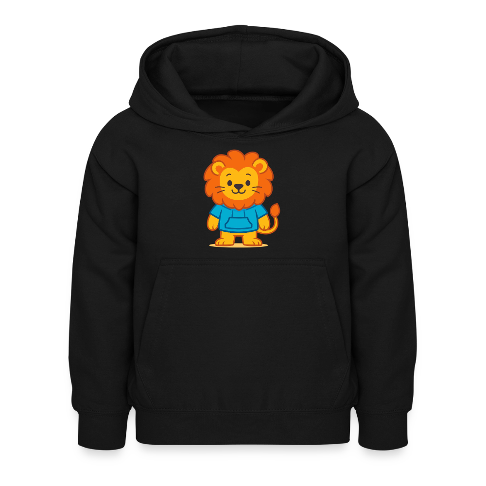 Lion Kids Hoodie - Schwarz