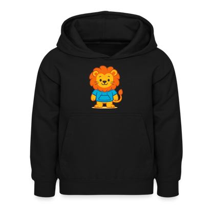 Lion Kids Hoodie - Schwarz