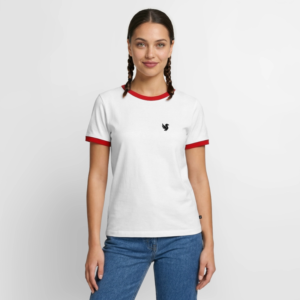 Velmont Ringer Tee (Onyx) - Weiß/Rot 