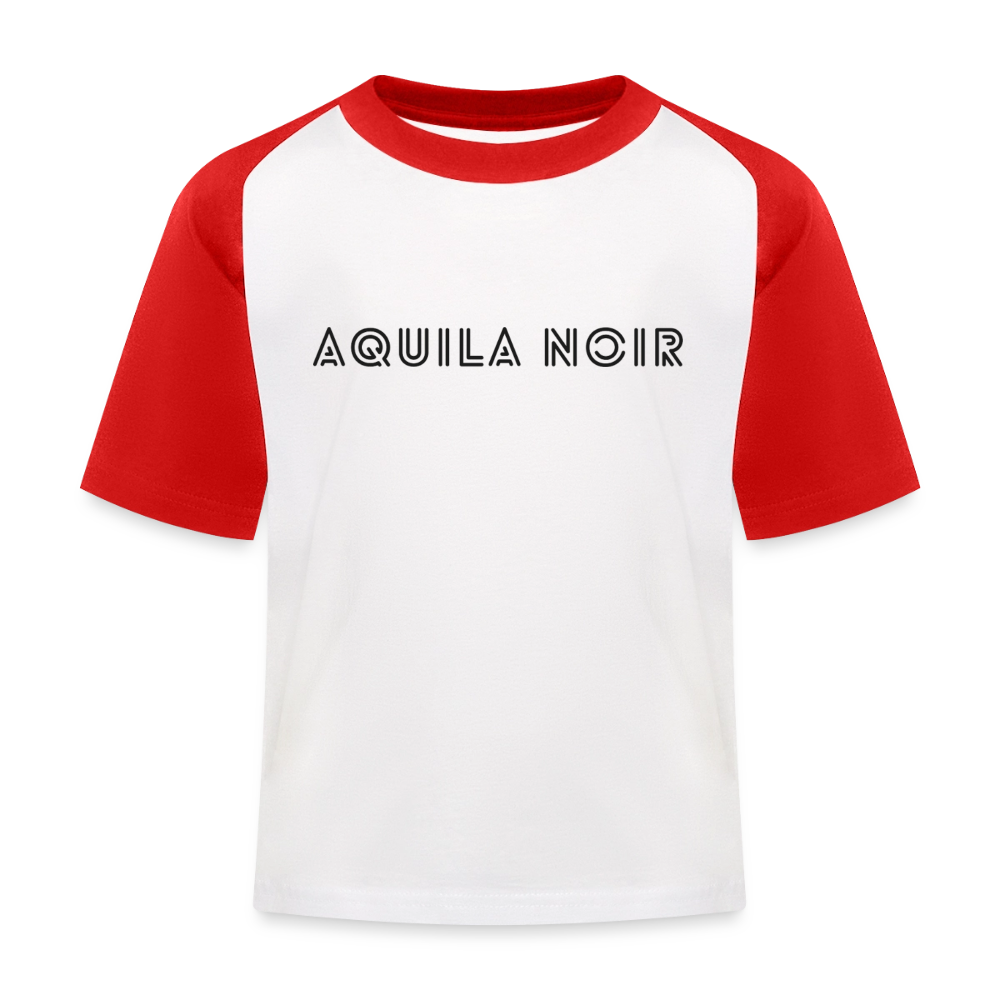 Vintage Baseball Tee - Weiß/Rot