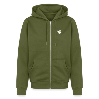 Maison Zip Hoodie (Ivory) - Khaki