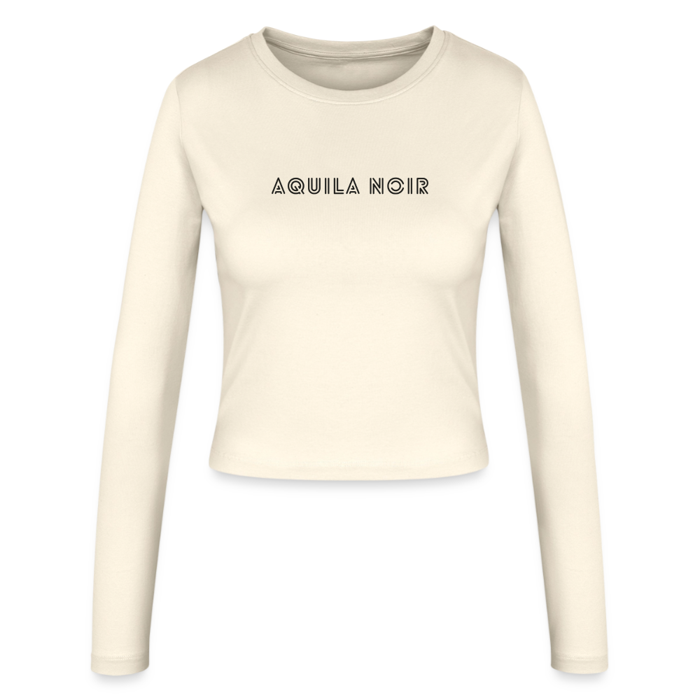 Aura Cropped LS (Onyx) - Creme