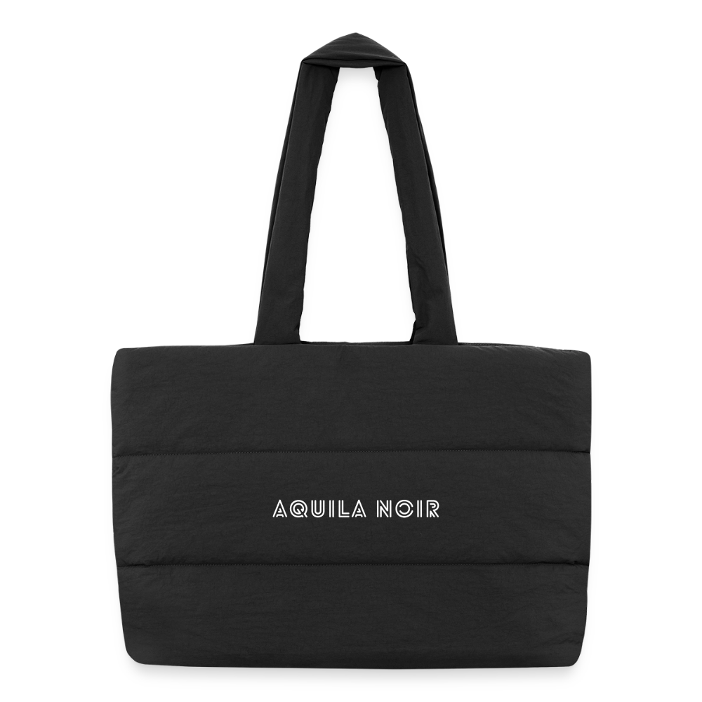 Monarque Puffer Tote (Ivory) - Schwarz