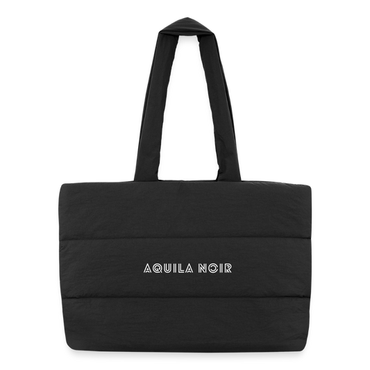 Monarque Puffer Tote (Ivory) - Schwarz