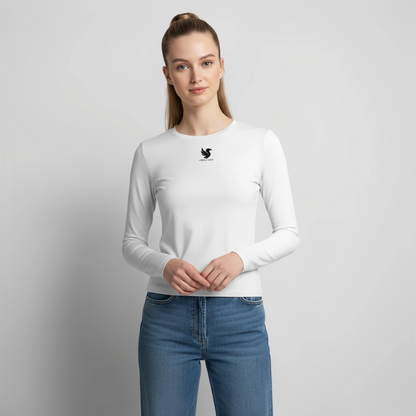 Sculpt Cropped LS (Onyx) - Weiß
