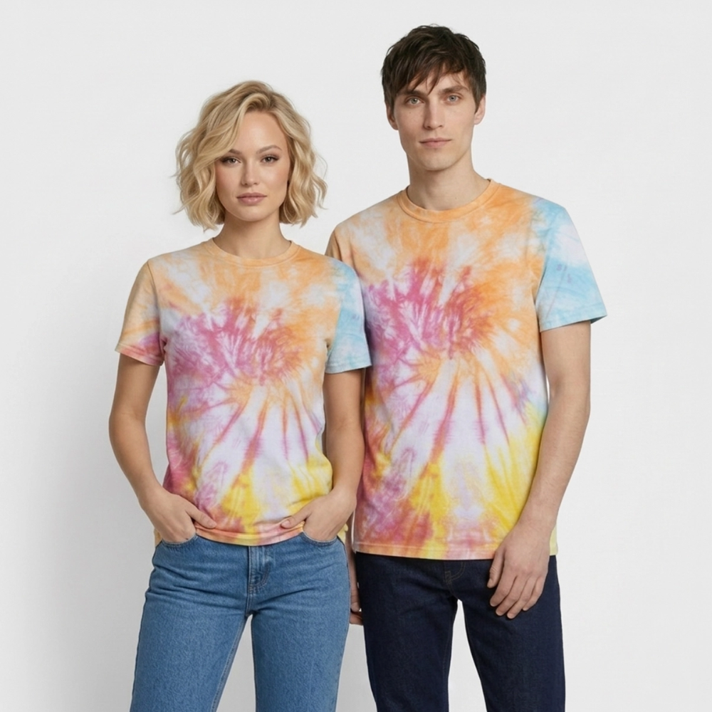 Aura Tie Dye - Regenbogen-Spirale