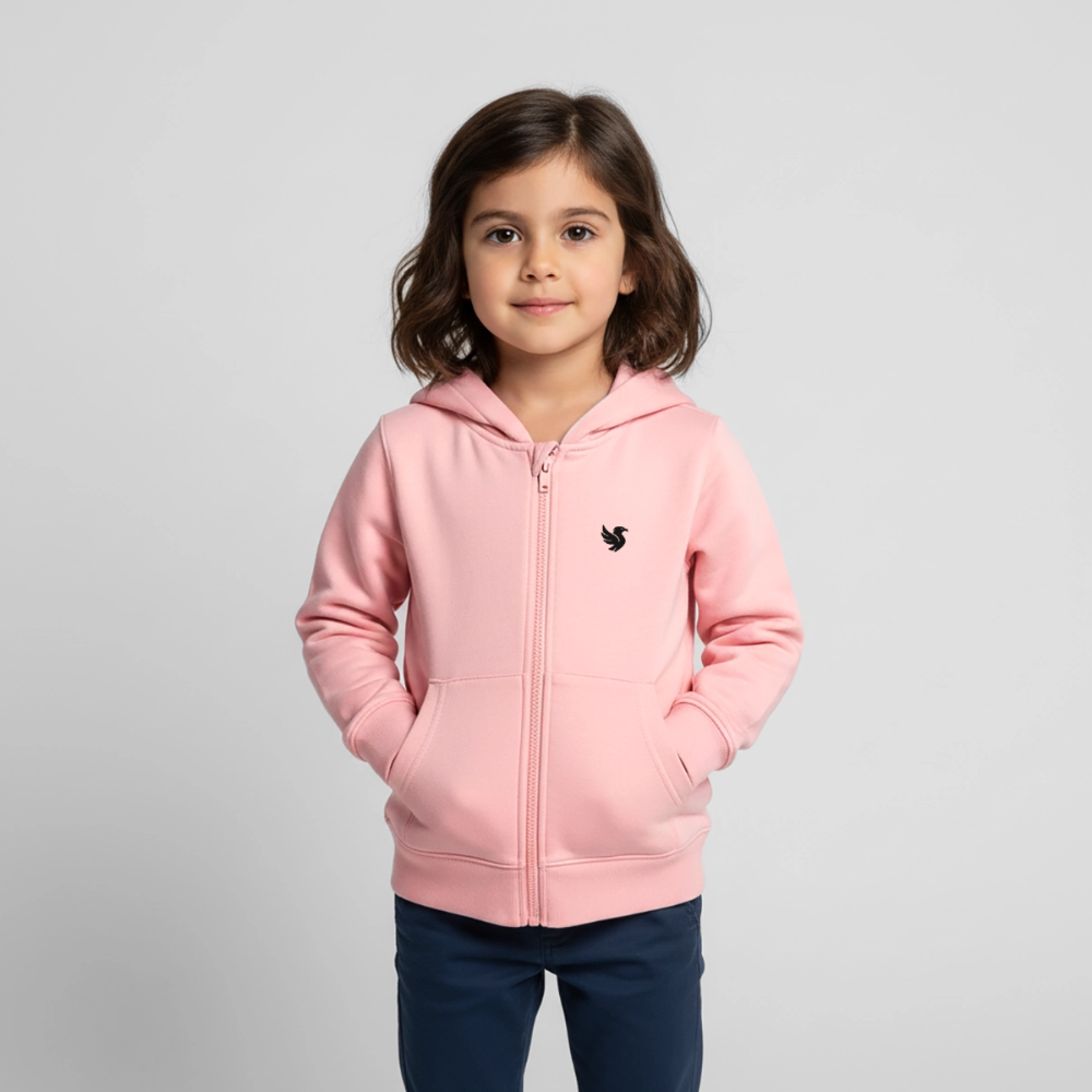 Heritage Kids Zip Hoodie - Rosa