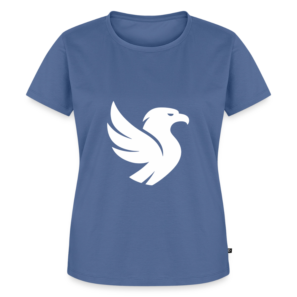 L’Aigle Statement Tee (Ivory) - Taubenblau