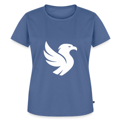 L’Aigle Statement Tee (Ivory) - Taubenblau
