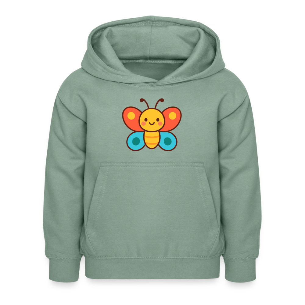 Butterfly Kids Hoodie - Graugrün