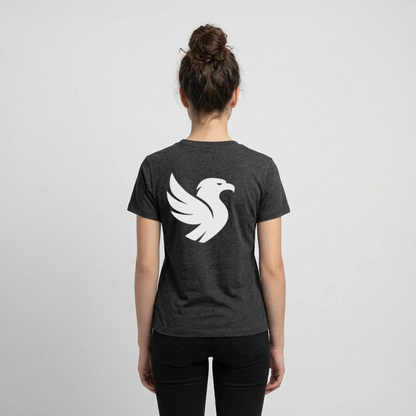 "Big Bird" Backprint Tee - Anthrazit meliert