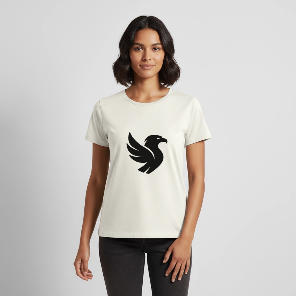 L’Aigle Statement Tee (Onyx) - Naturweiß