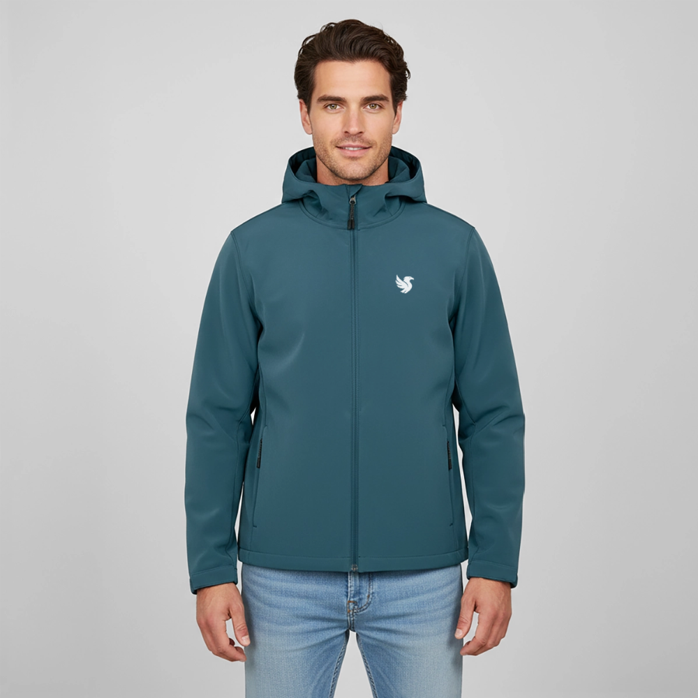 Alpine Tech Jacket (Ivory) - Dunkles Petrol