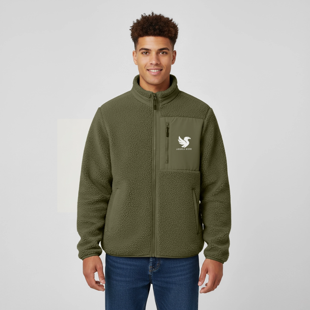 Ridge Fleece Jacket (Ivory) - Khaki