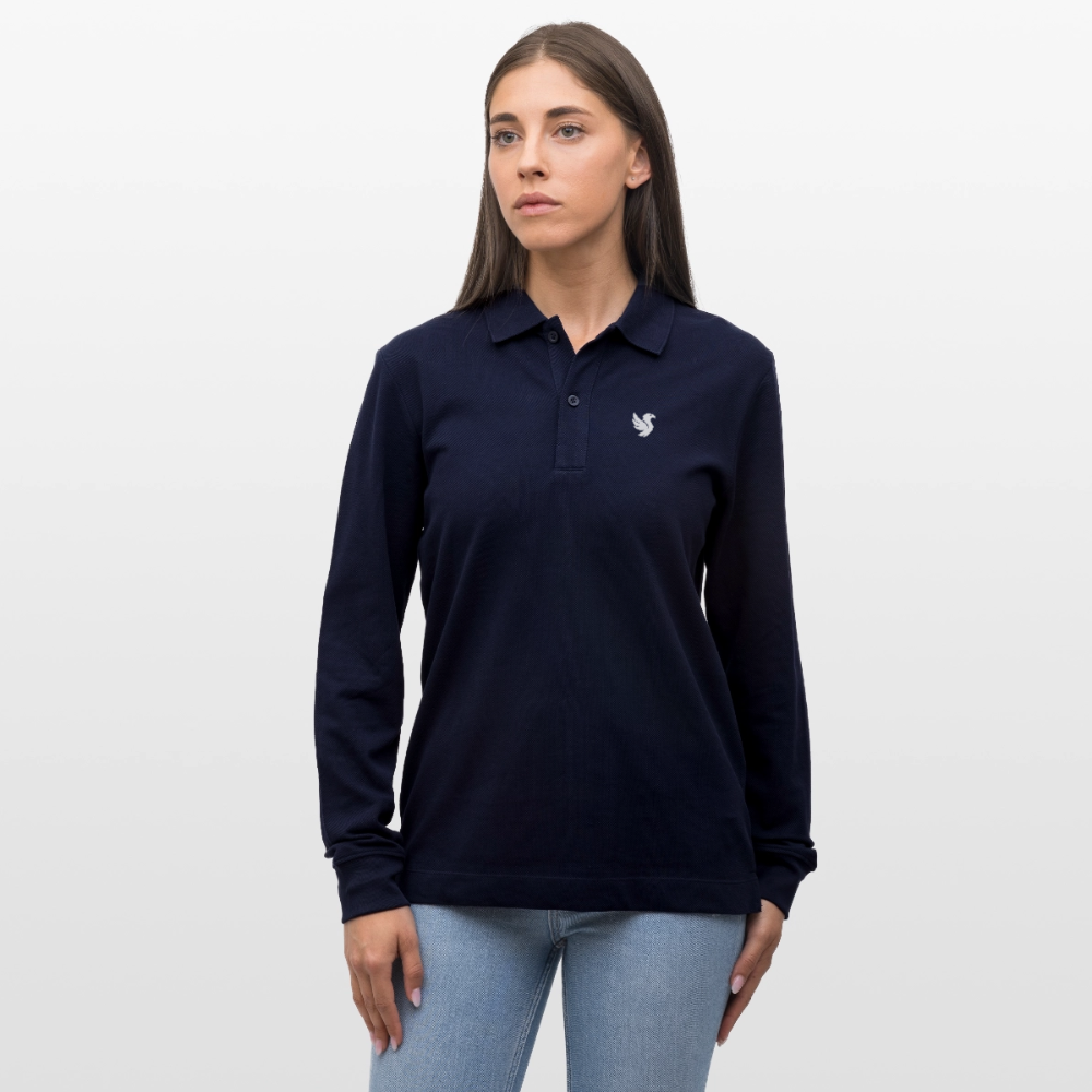 Riviera Piqué Polo (Ivory) - Navy