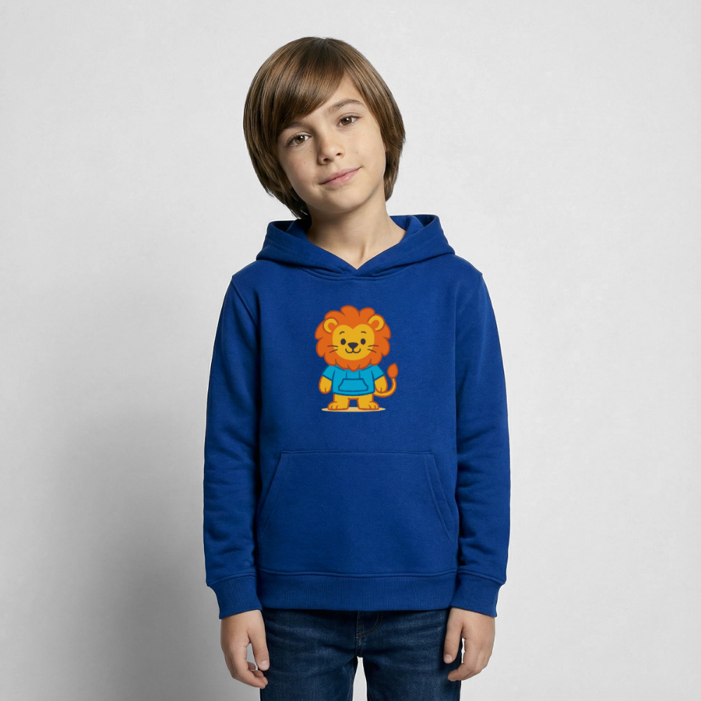 Lion Kids Hoodie - Royalblau