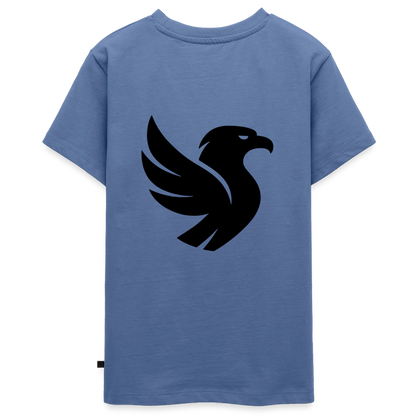"Big Bird" Backprint Tee - Taubenblau