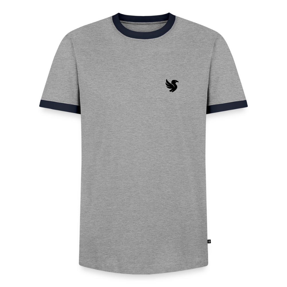 Velmont Ringer Tee (Onyx) - Grau/Navy 