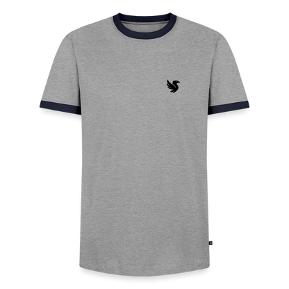 Velmont Ringer Tee (Onyx) - Grau/Navy 