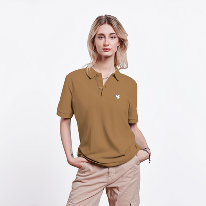 Omnia Piqué Polo (Ivory) - Karamell 