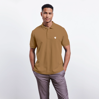 Omnia Piqué Polo (Ivory) - Karamell 