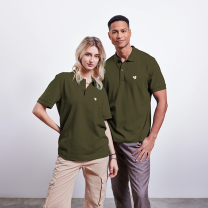 Omnia Piqué Polo (Ivory) - Khaki