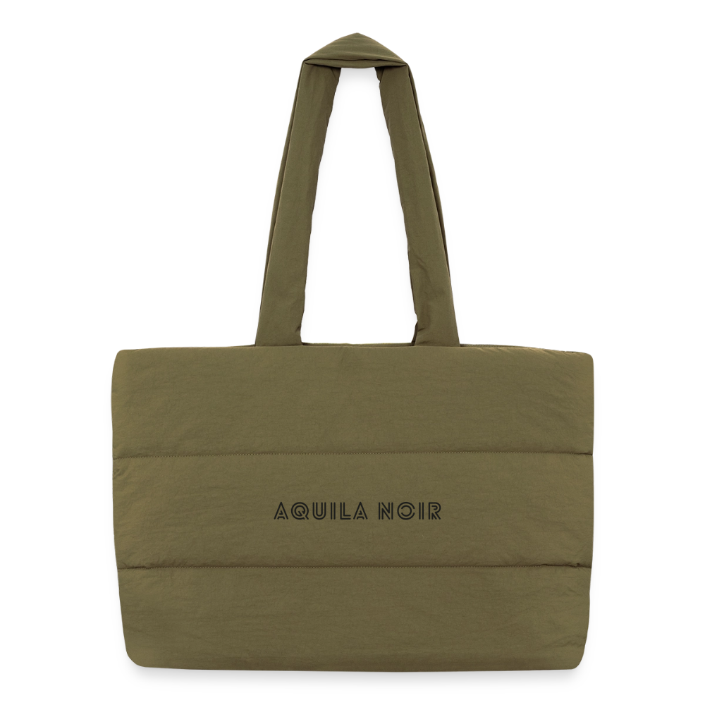 Monarque Puffer Tote (Onyx) - safari Green