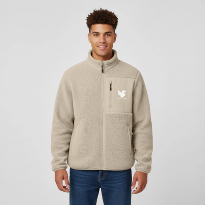Ridge Fleece Jacket (Ivory) - Beige