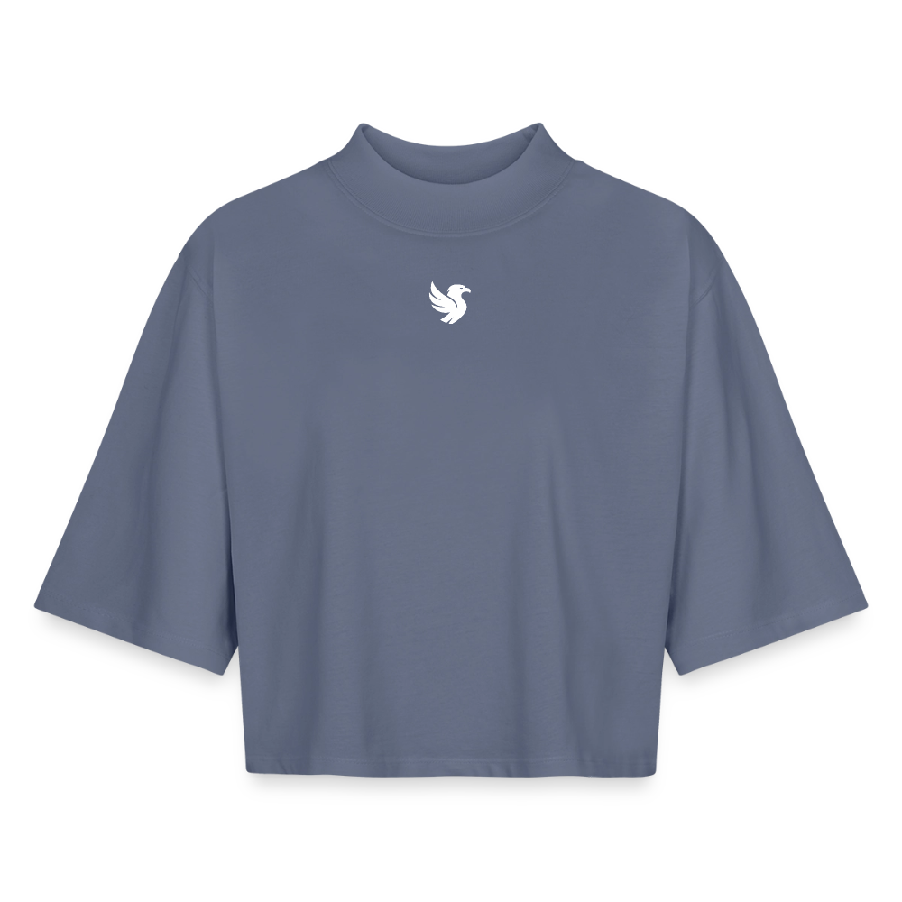 Boxy Cropped (Ivory) - Blaugrau