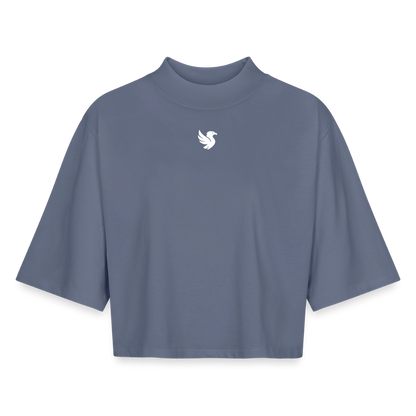 Boxy Cropped (Ivory) - Blaugrau