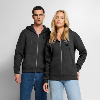 Maison Zip Hoodie (Onyx) - Anthrazit meliert