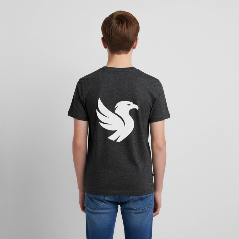 "Big Bird" Backprint Tee - Anthrazit meliert