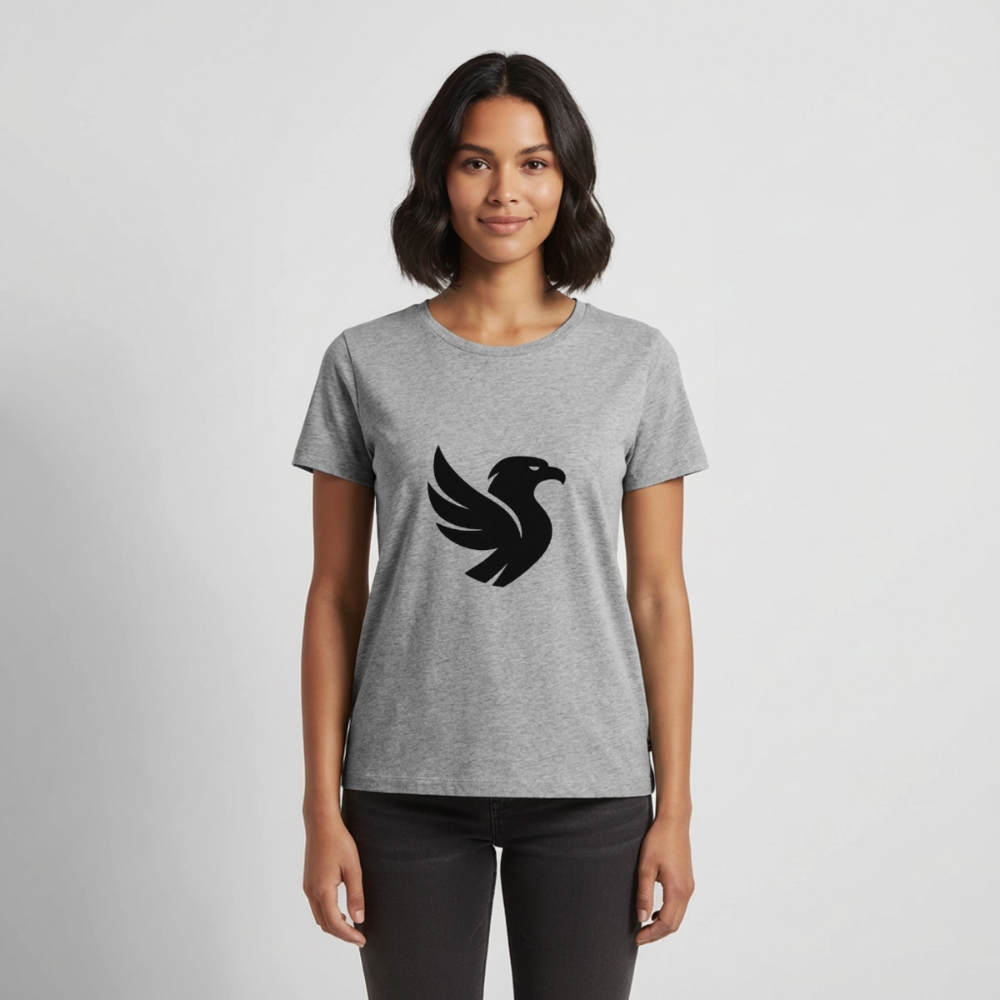 L’Aigle Statement Tee (Onyx) - Grau meliert