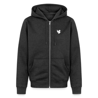 Maison Zip Hoodie (Ivory) - Anthrazit meliert
