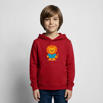 Lion Kids Hoodie - Rot