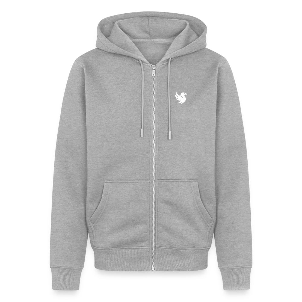 Maison Zip Hoodie (Ivory) - Grau meliert