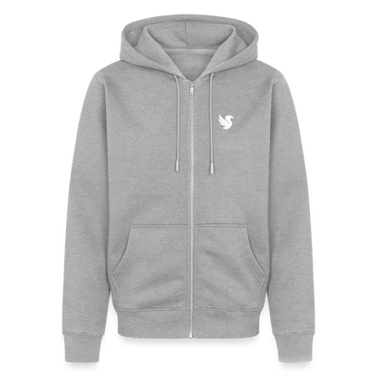 Maison Zip Hoodie (Ivory) - Grau meliert