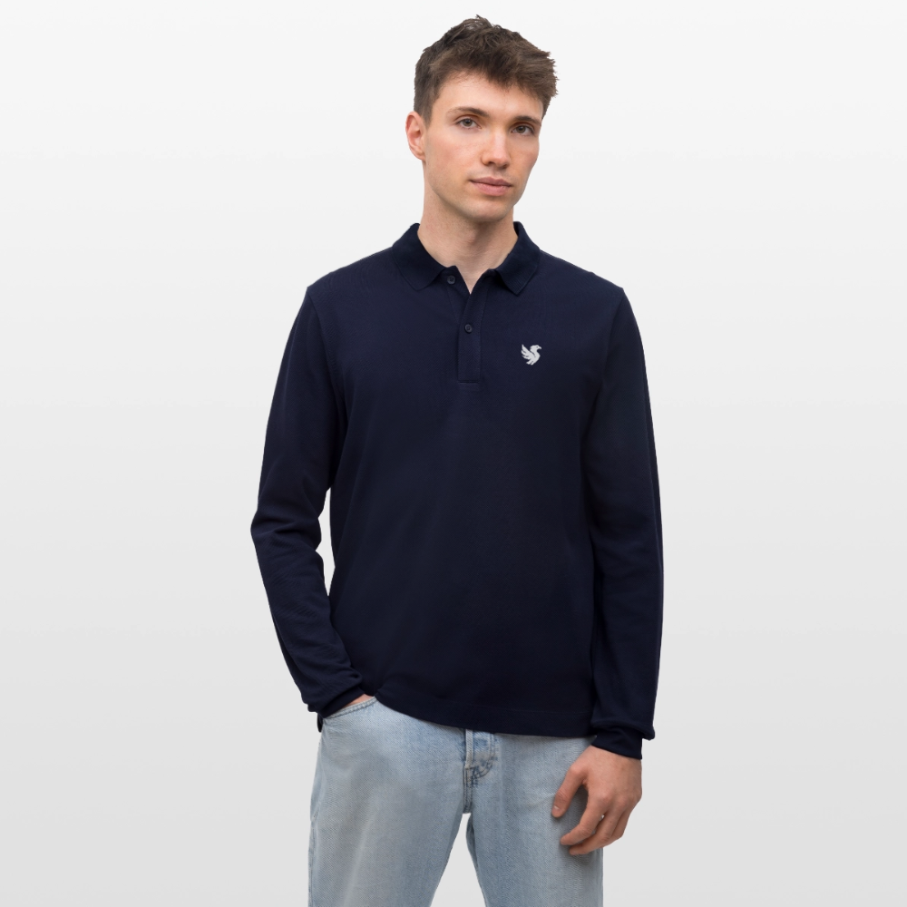 Riviera Piqué Polo (Ivory) - Navy