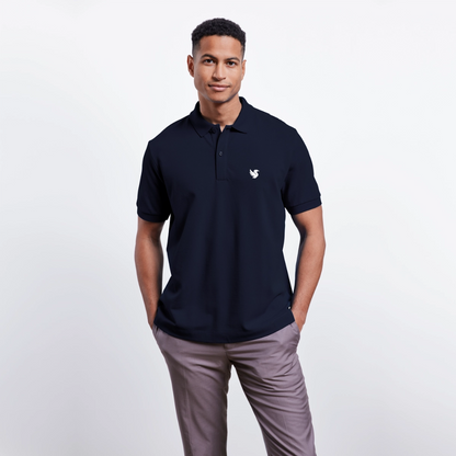 Omnia Piqué Polo (Ivory) - Navy