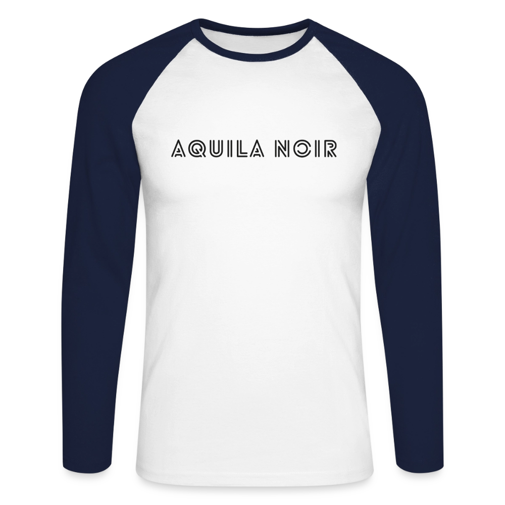 Vintage Baseball Longsleeve (Onyx) - Weiß/Navy