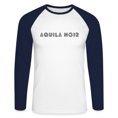 Vintage Baseball Longsleeve (Onyx) - Weiß/Navy