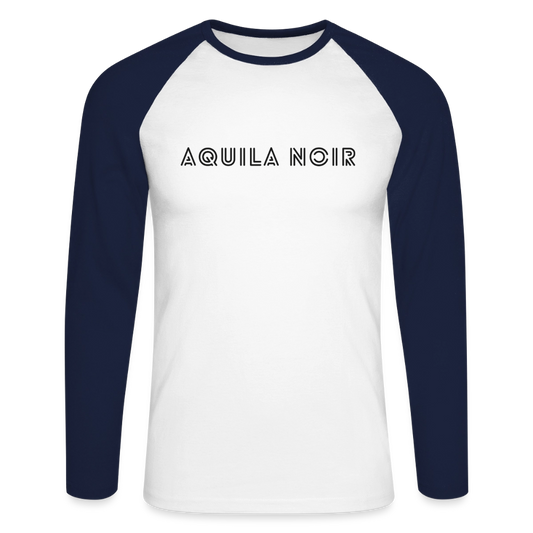 Vintage Baseball Longsleeve (Onyx) - Weiß/Navy
