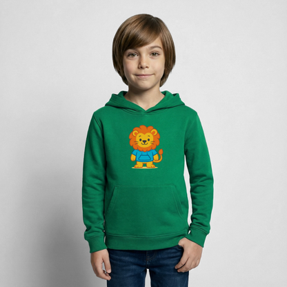 Lion Kids Hoodie - Kelly Green
