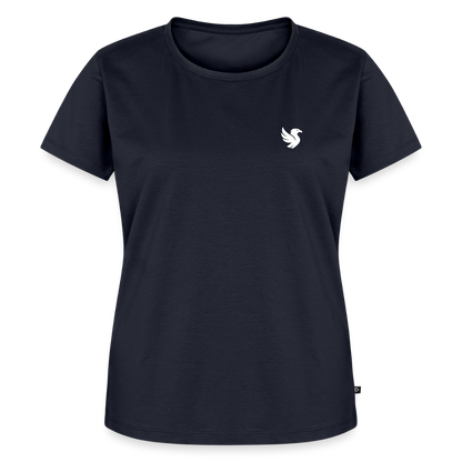 Élise Premium Tee (Ivory) - Navy