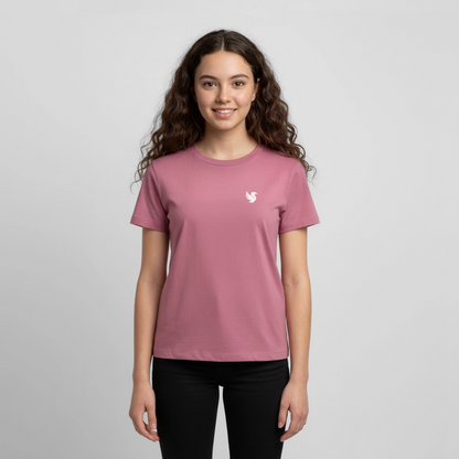 "Essential" Tee (Ivory) - Mauve