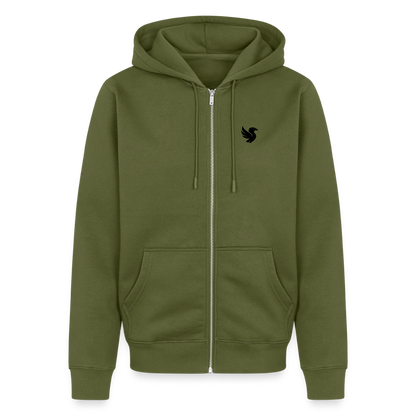 Maison Zip Hoodie (Onyx) - Khaki