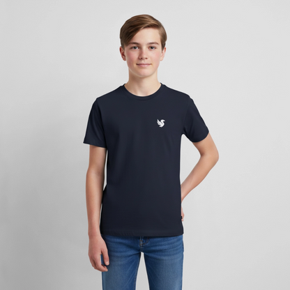 "Essential" Tee (Ivory) - Navy