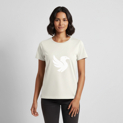 L’Aigle Statement Tee (Ivory) - Naturweiß