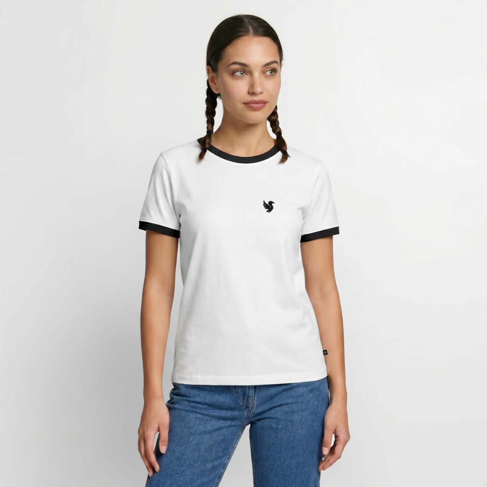 Velmont Ringer Tee (Onyx) - Weiß/Schwarz